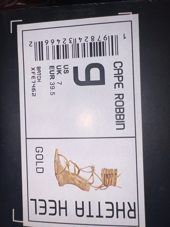 Cape Robbin Metallic Gold Strappy Wedge Sandals - Picture 4 of 4